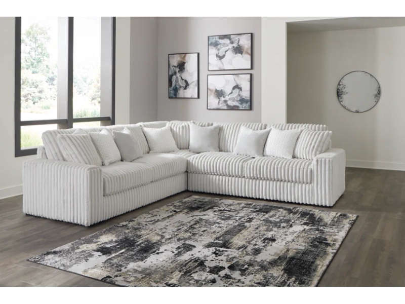 Ripped Fur velvet Corner Couch