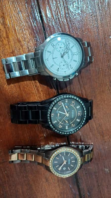 Fossil Watch Lot x4 + 1 Pulsar