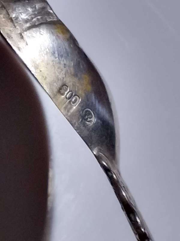 800 silver teaspoon Heidelberg