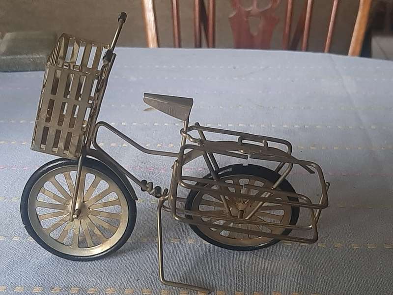 little brass decorative bicycle , made in China