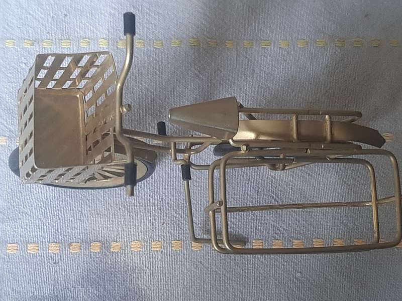 little brass decorative bicycle , made in China
