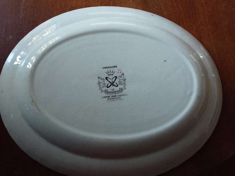 Yorshire Staffordshire plate
