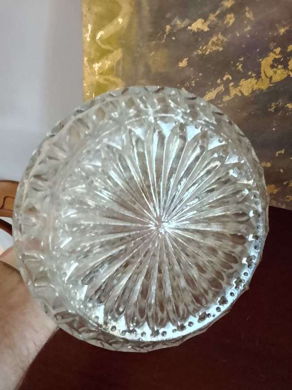Crystal glass wine decanter
