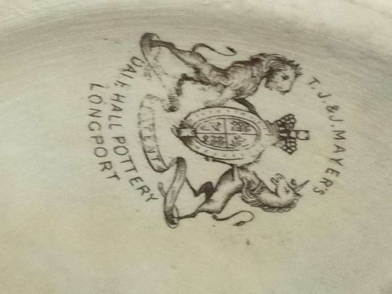 T.J & Mayer Dale Hall pottery - Longport Jug 1850s Paul et Virginie.