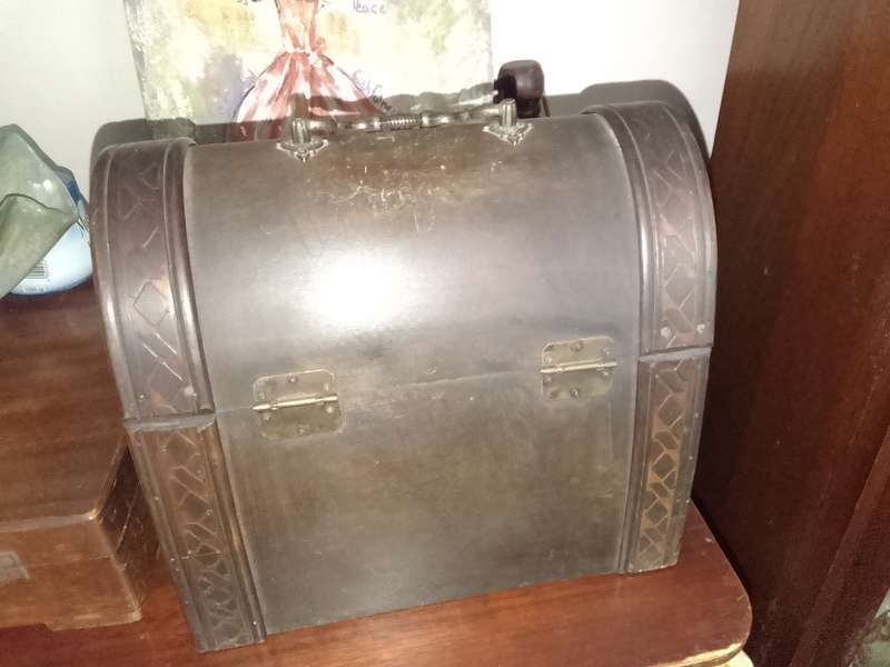 beautiful wooden handpainted chest