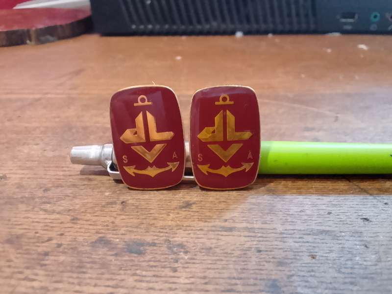 Cufflinks Gold Colour (Maritime Theme)