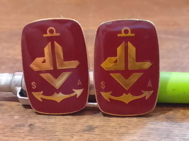 Cufflinks Gold Colour (Maritime Theme)