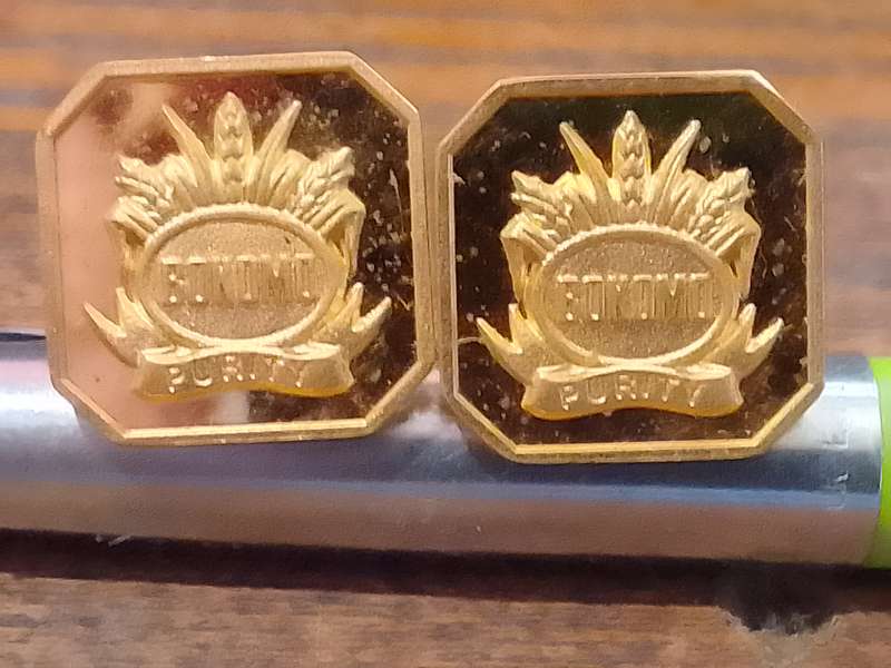 Bokomo Gold Plated cufflinks