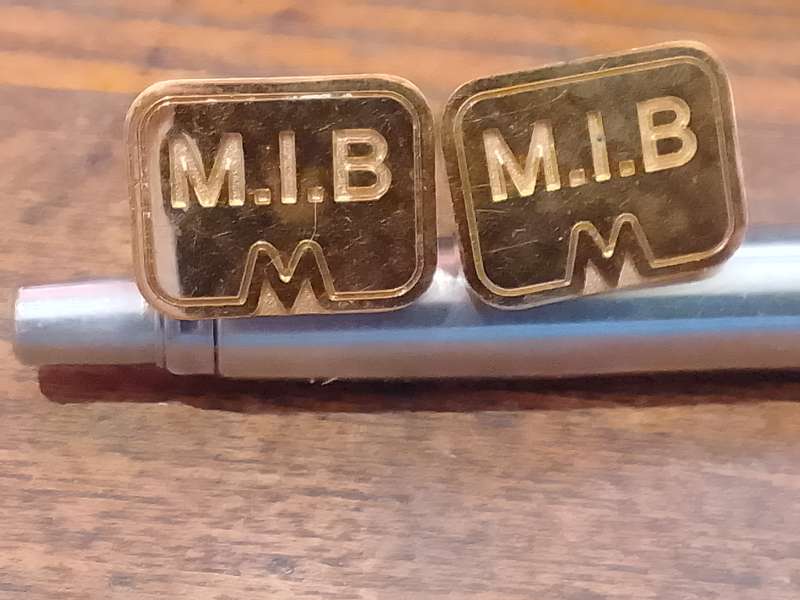 Cufflinks Maldives Islamic Bank Gold plated