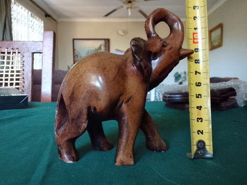 Elephant sculture made out of stone