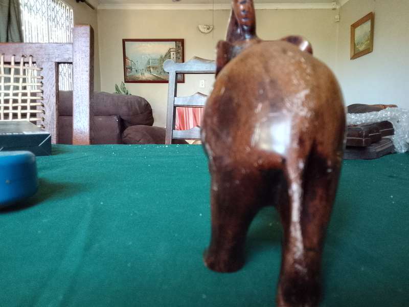 Elephant sculture made out of stone