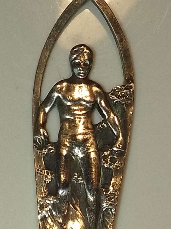 Sterling silver Hawai surfer teaspoon