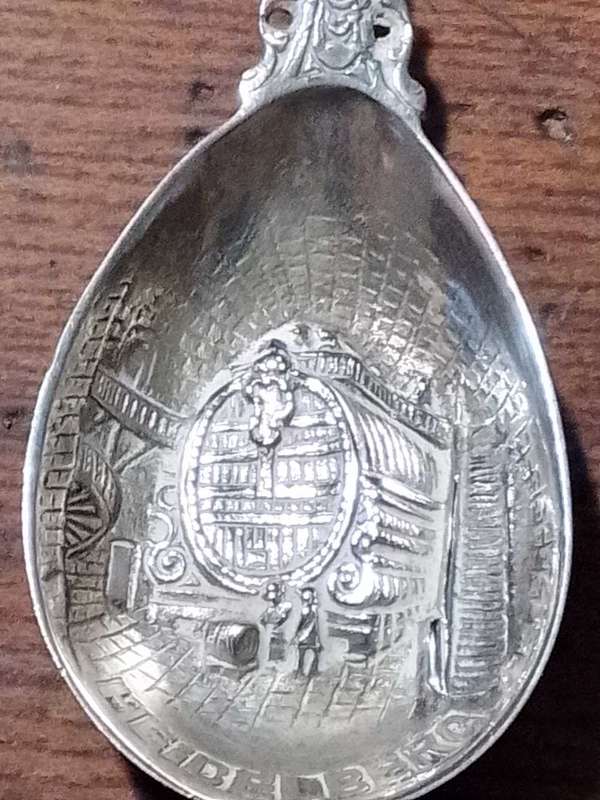 800 silver teaspoon Heidelberg