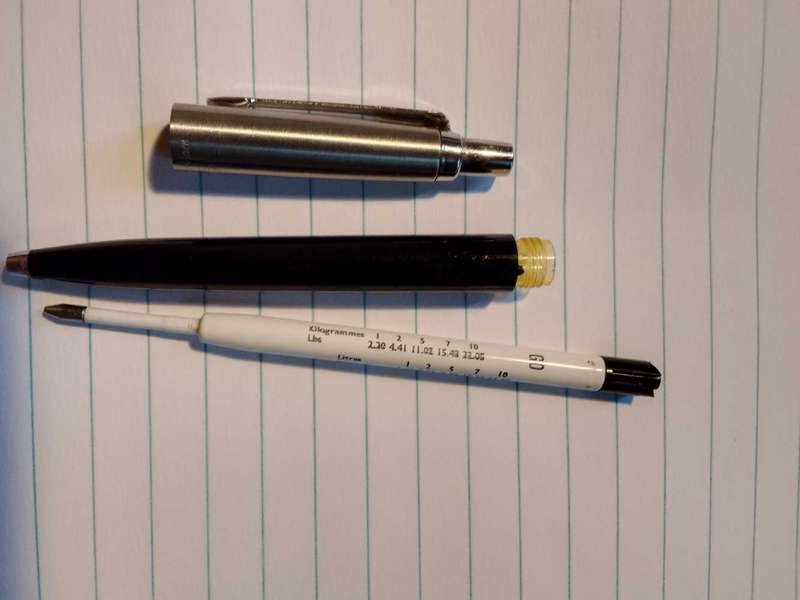 parker pen (measurements)
