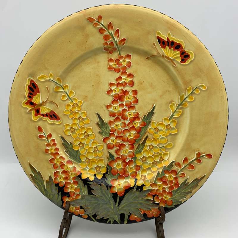 Lovely 1930/40's 'Maling' Plate with Butterfly's