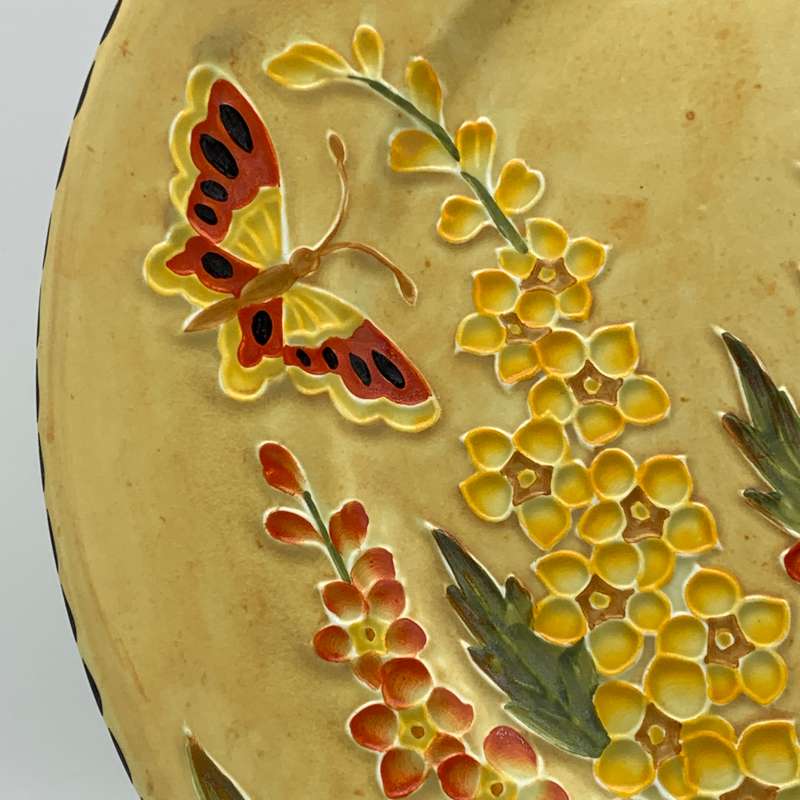 Lovely 1930/40's 'Maling' Plate with Butterfly's
