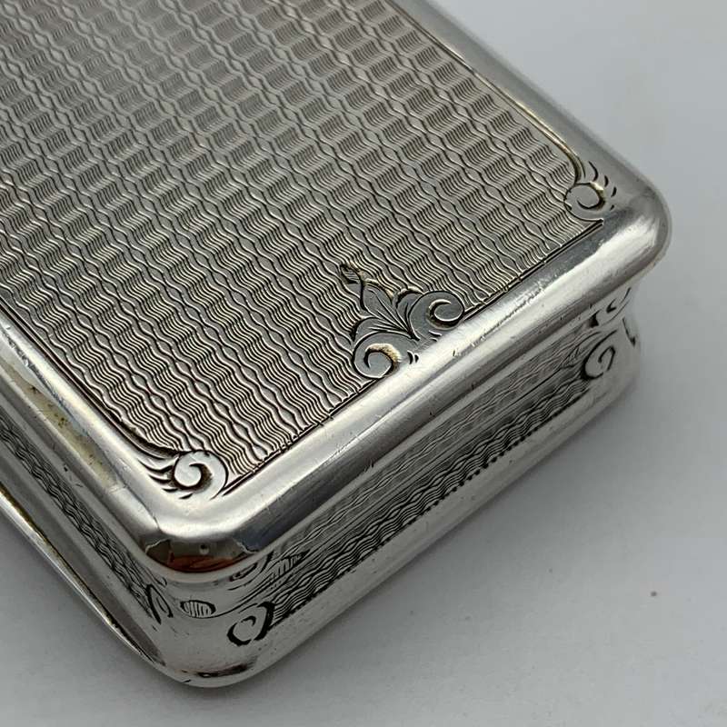 Superb Silver & Enamel French Antique Snuff Box (Claude D. Roussel)