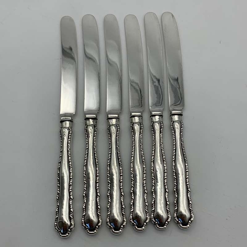 Antique Sterling Silver Cased Butter/Pate Knives (1911)