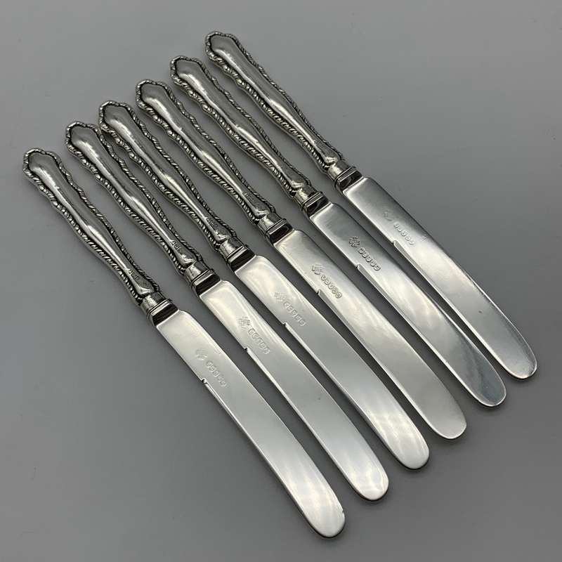 Antique Sterling Silver Cased Butter/Pate Knives (1911)