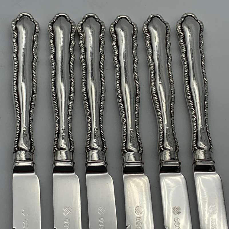 Antique Sterling Silver Cased Butter/Pate Knives (1911)