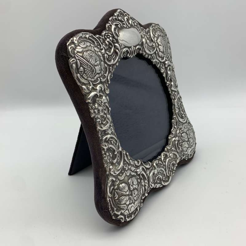 Vintage Sterling Silver 'Reynolds Angels' Photo Frame
