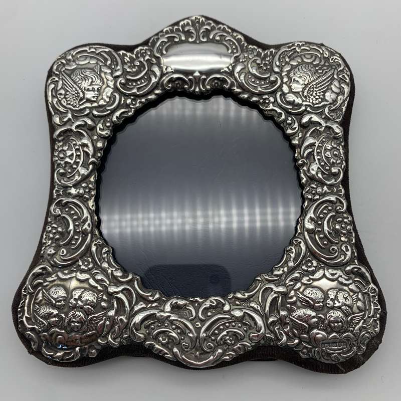 Vintage Sterling Silver 'Reynolds Angels' Photo Frame
