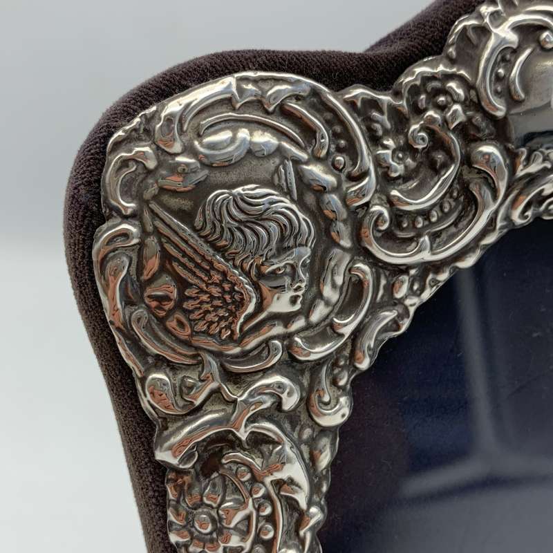 Vintage Sterling Silver 'Reynolds Angels' Photo Frame