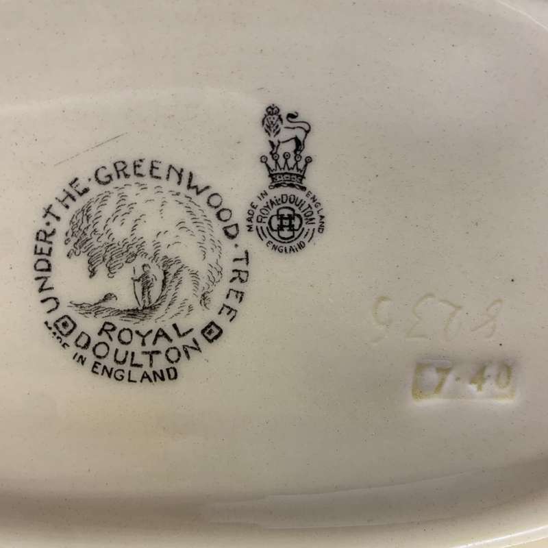 Rare Royal Doulton 'Under the Greenwood Tree' Dish (D6094)