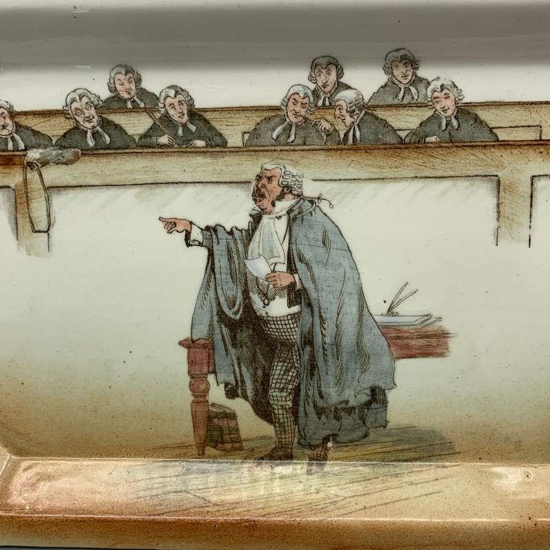 Scarce Royal Doulton 'Sergeant Buzfuz' Dickens Ware Tray (D2973)