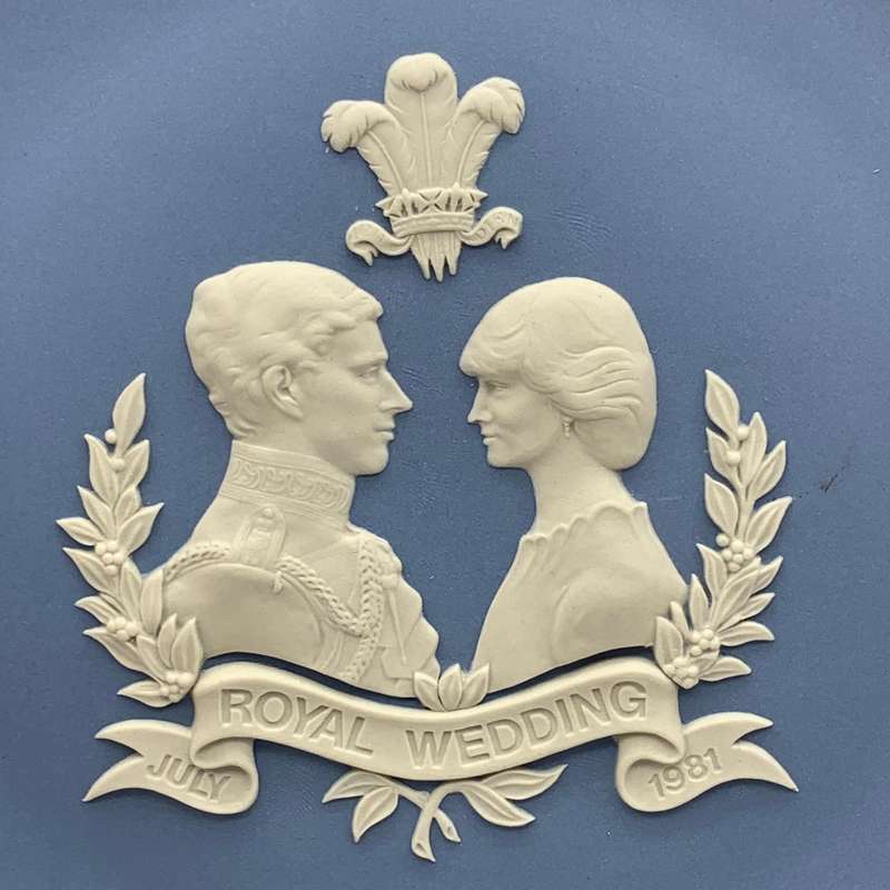 Blue Wedgwood Jasperware Plate (Royal Wedding)