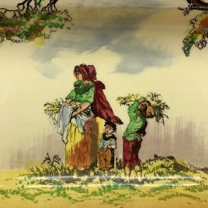 Early Royal Doulton 'The Gleaners' Snack Dish (D4983)