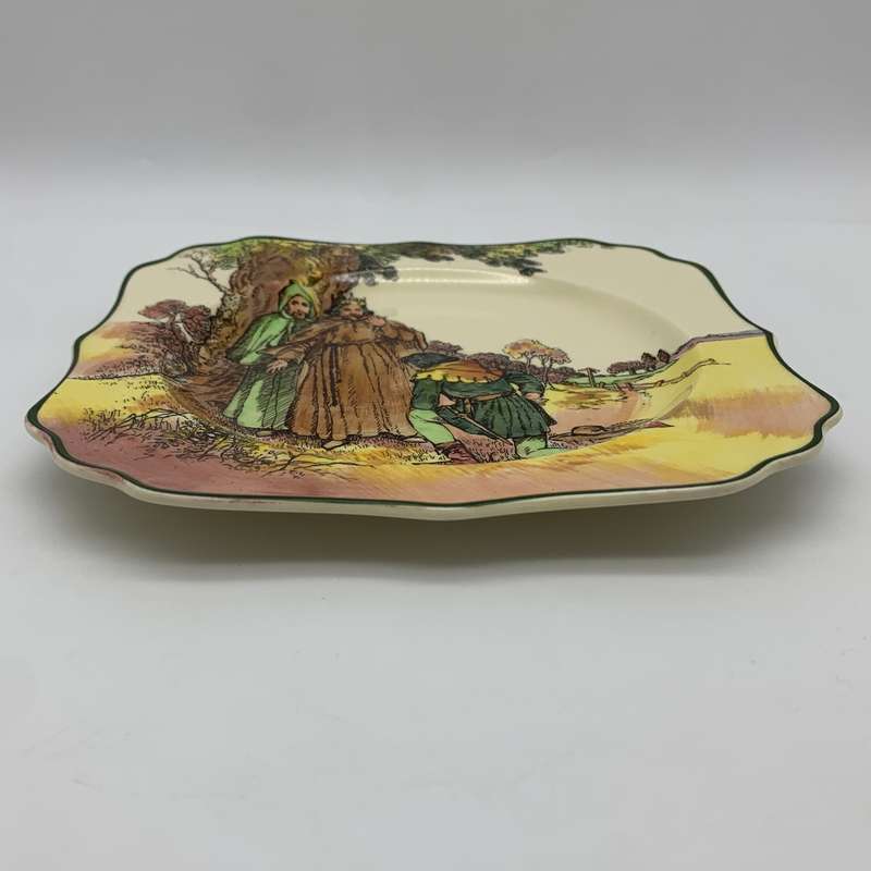 Square Royal Doulton 'Under the Greenwood Tree' Plate (D6341)