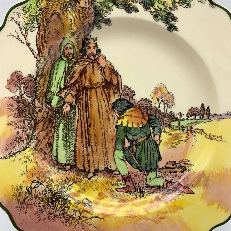 Square Royal Doulton 'Under the Greenwood Tree' Plate (D6341)