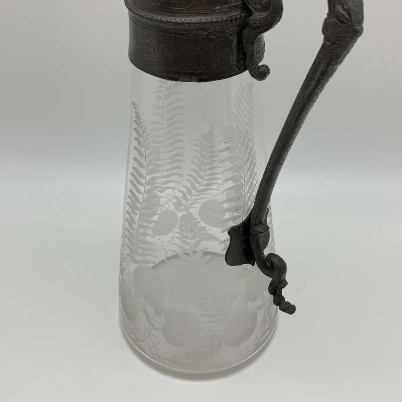 Victorian Cut-Glass Claret Jug (Eton Gun Club - 1877)