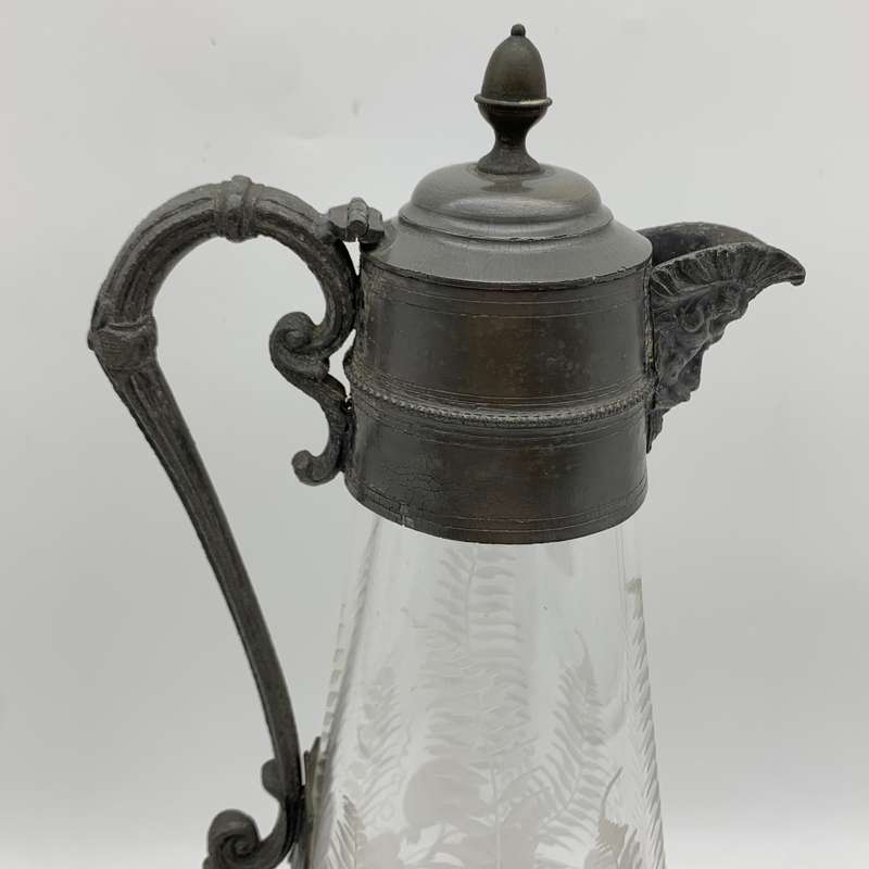 Victorian Cut-Glass Claret Jug (Eton Gun Club - 1877)