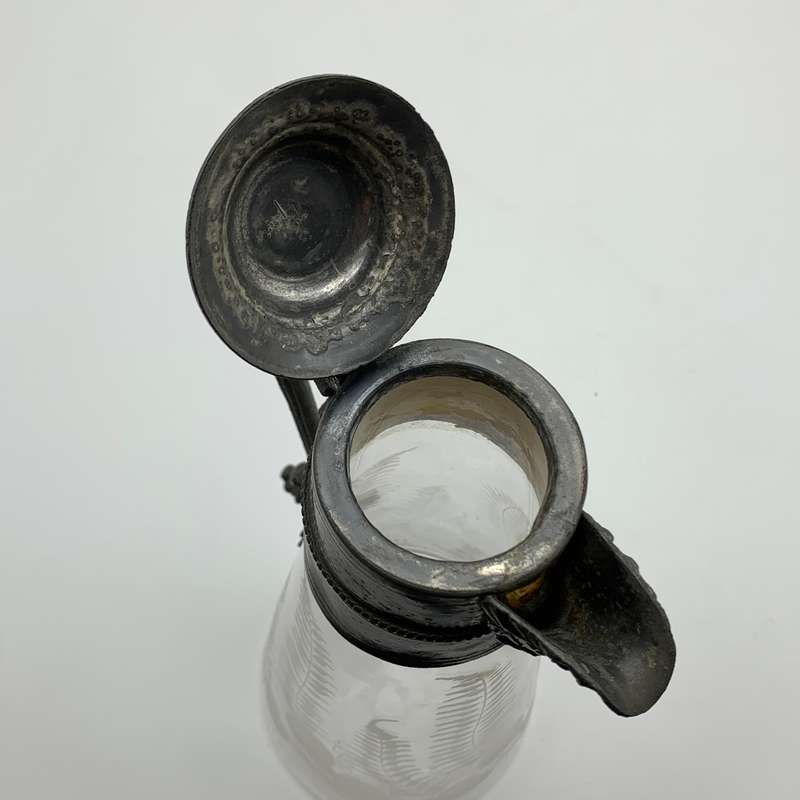 Victorian Cut-Glass Claret Jug (Eton Gun Club - 1877)