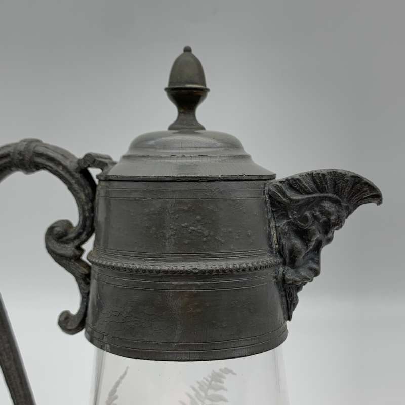Victorian Cut-Glass Claret Jug (Eton Gun Club - 1877)
