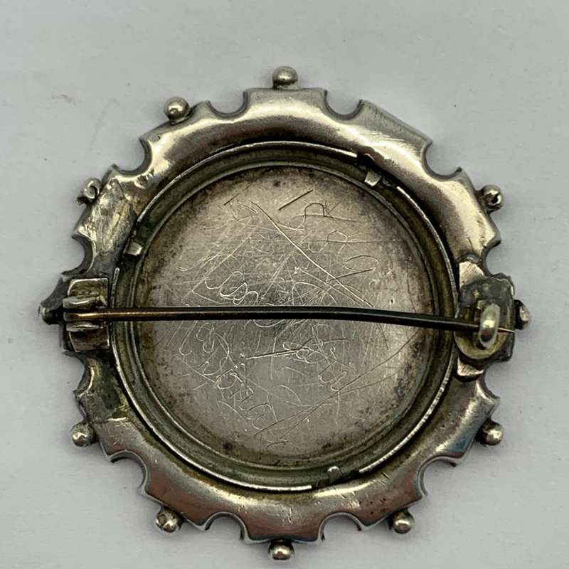 Victorian Silver & Gold Sweetheart Brooch (1889)