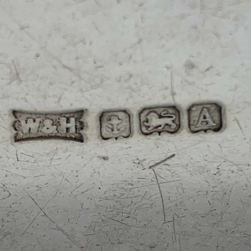 Antique Solid Silver Shamrock Napkin Ring