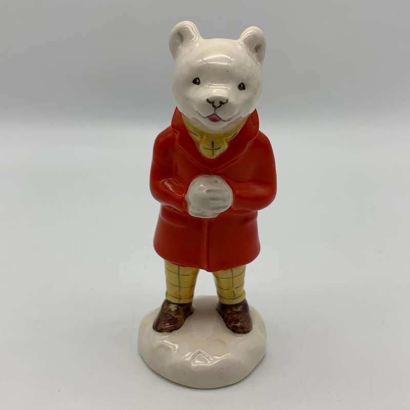 Scarce Beswick Rupert Bear 'Snowballing' Figurine
