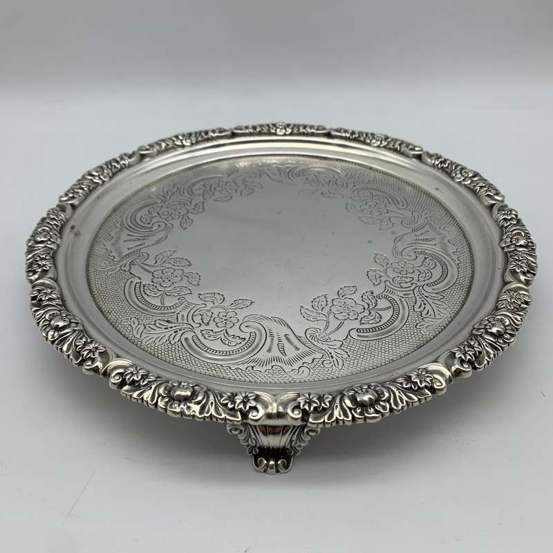 Fabulous Sterling Silver 'George III' Salver (1818)