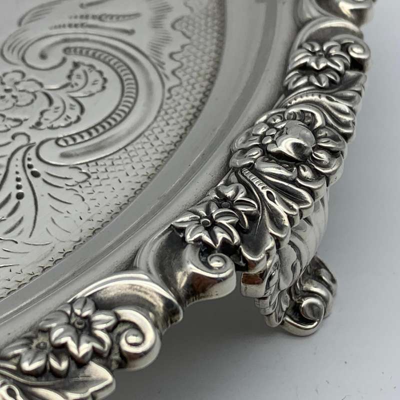 Fabulous Sterling Silver 'George III' Salver (1818)