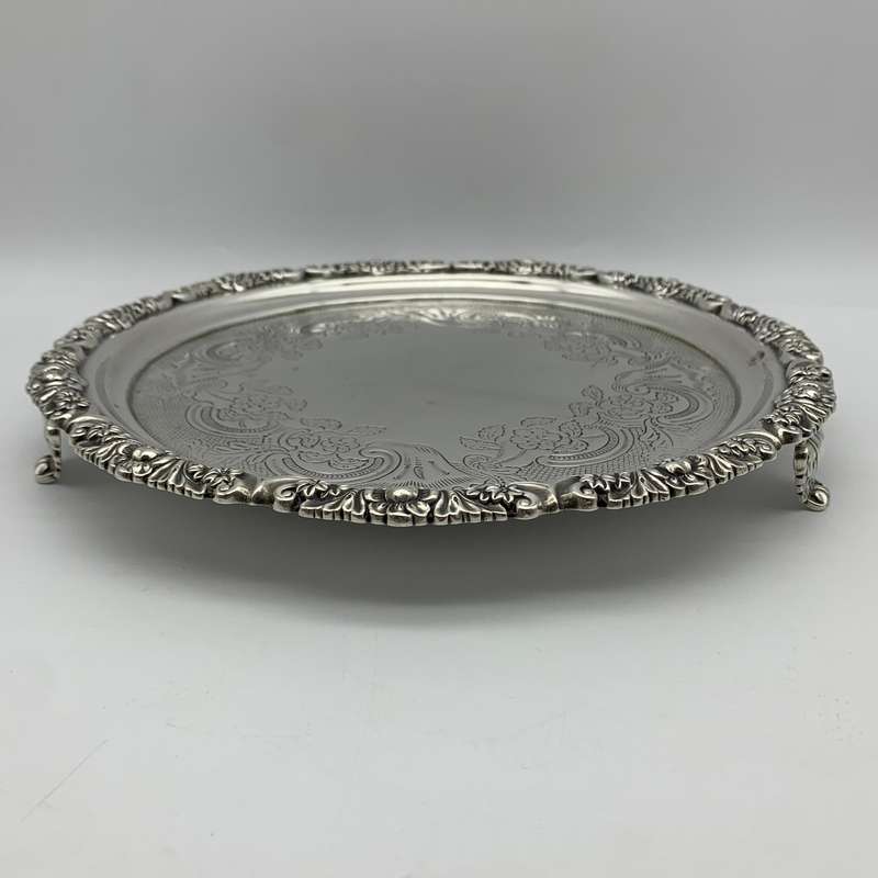 Fabulous Sterling Silver 'George III' Salver (1818)