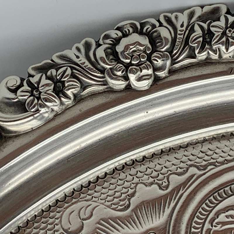 Fabulous Sterling Silver 'George III' Salver (1818)