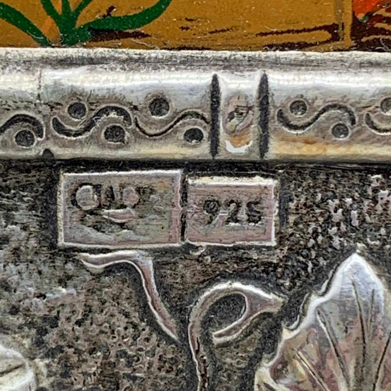 Large Sterling Silver 'Clarte Byzantine' Greek Orthodox Icon