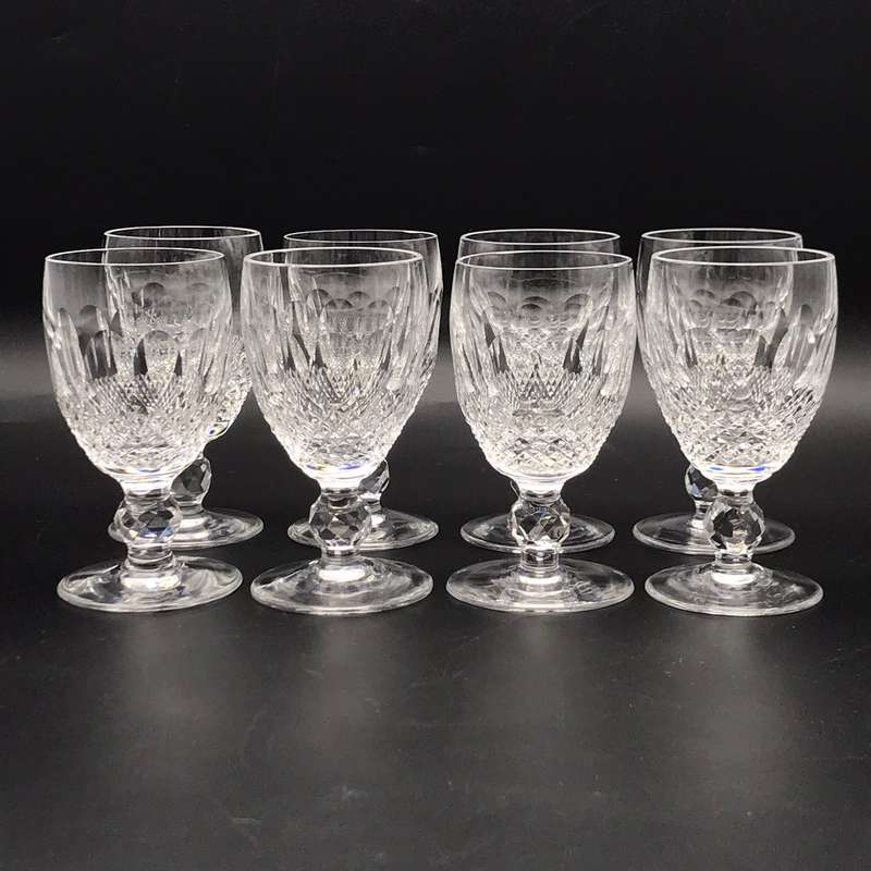 Eight 'Waterford  Colleen' Port or Sherry Glasses
