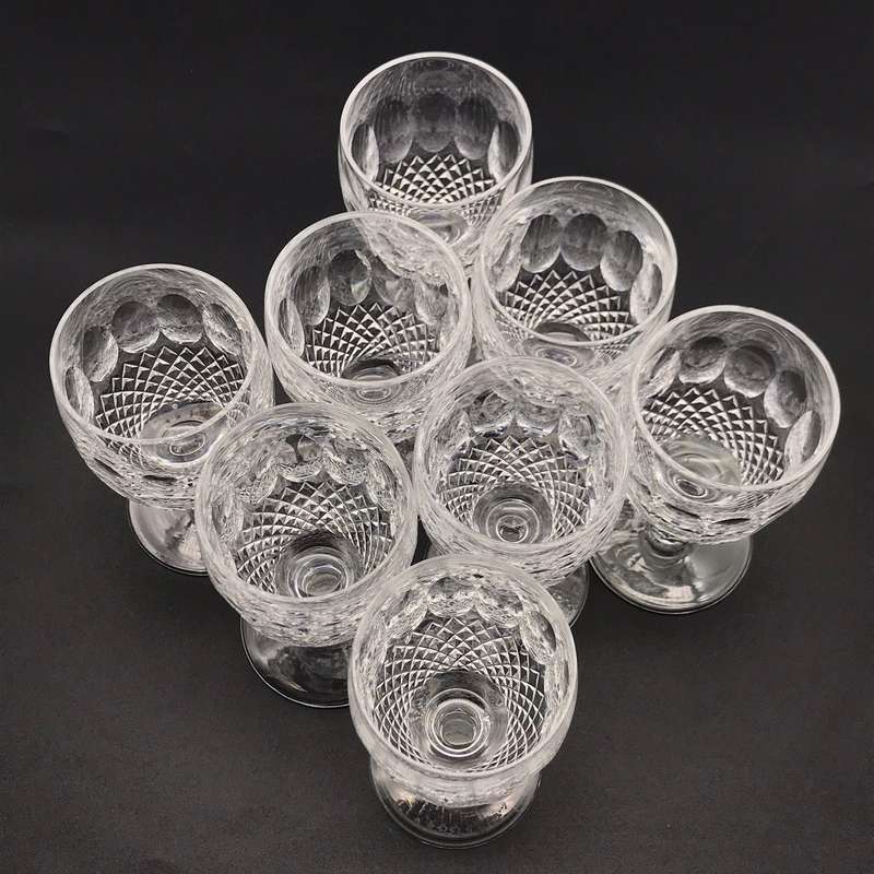 Eight 'Waterford  Colleen' Port or Sherry Glasses