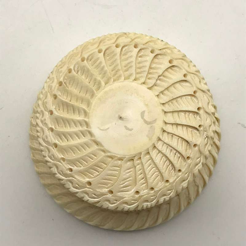 Antique Hand-Carved 'Bone' Lidded Box