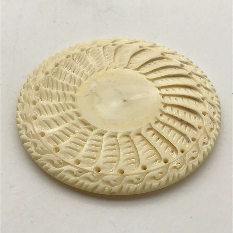 Antique Hand-Carved 'Bone' Lidded Box