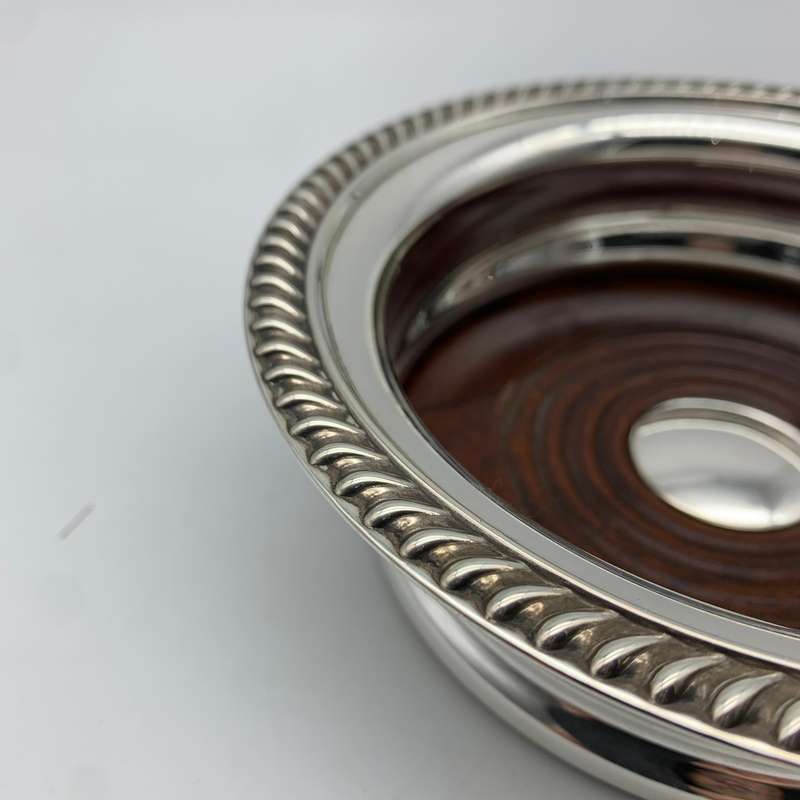 Fine Quality Solid Silver Wine Coaster